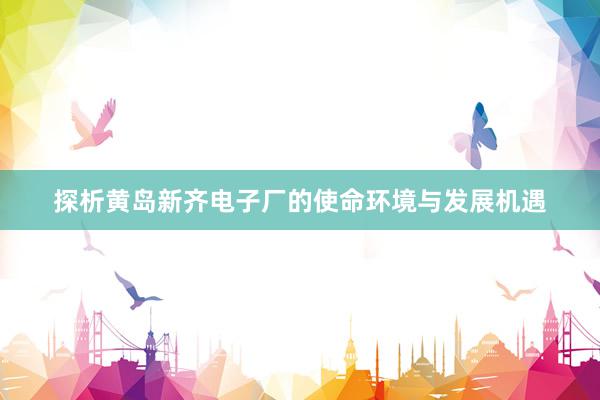 探析黄岛新齐电子厂的使命环境与发展机遇